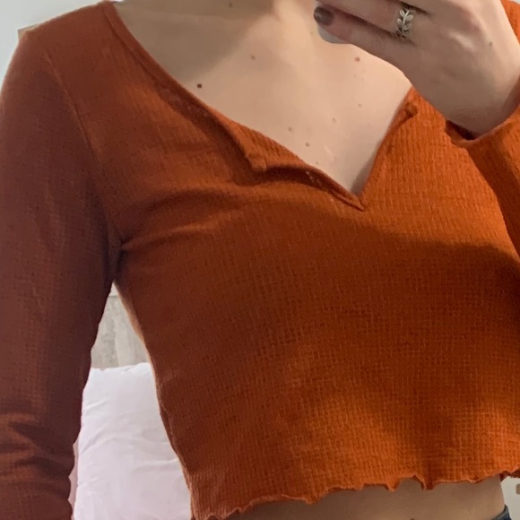 Long sleeve crop top - Picture 2 of 5